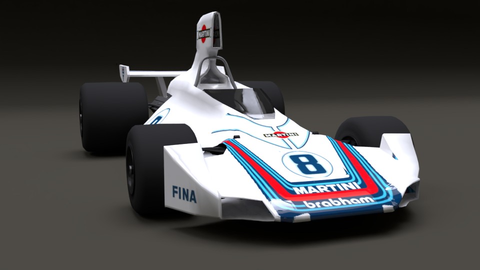 Brabham BT44 Low Poly preview image 4